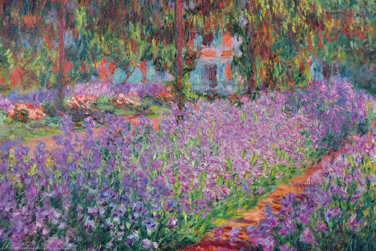 Poster The Artist's Garden at Giverny, 1900