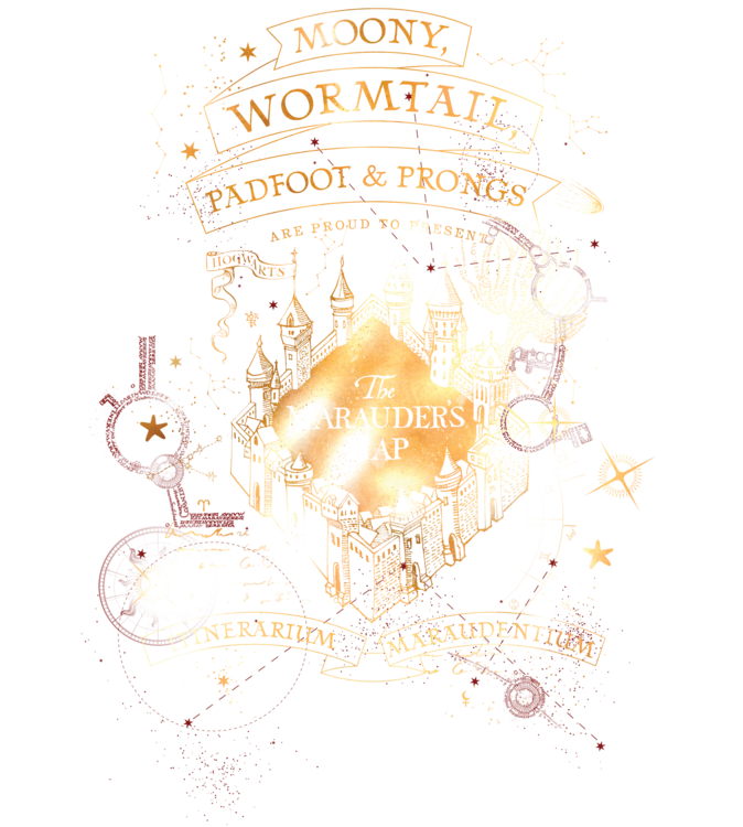 T-shirt Harry Potter - The Marauder's Map