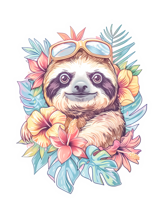 T-shirt Funny sloth