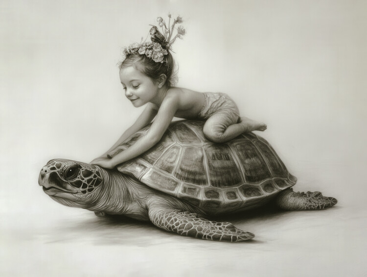 Poster The Turtle and the Angel girl