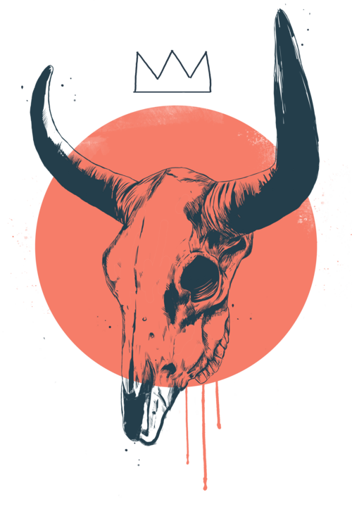 T-shirt Bull Skull