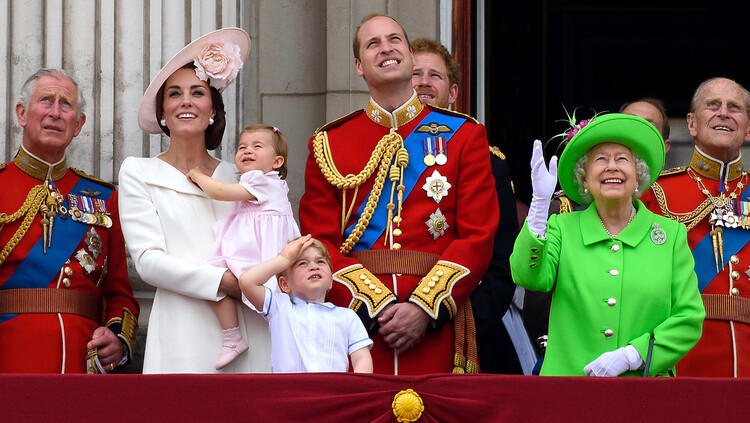 Canvas Print Trooping The Colour 2016 - Queen Elizabeth II's annual birthday parade