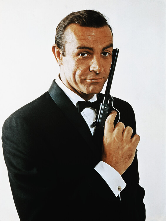 Canvas Print Sean Connery as James Bond