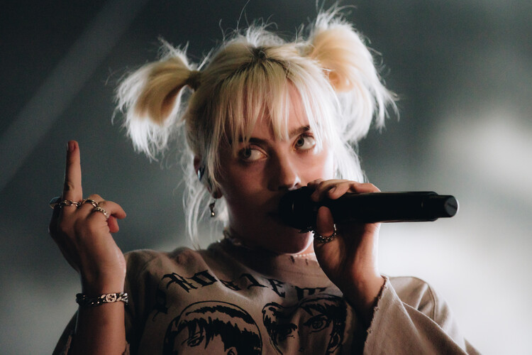 Canvas Print Billie Eilish at ACL Music Festival 2021
