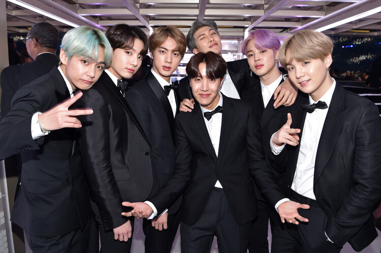 T-shirt South Korean boy band BTS at 61st Annual GRAMMY Awards