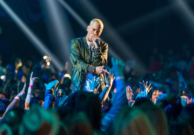 Canvas Print Eminem at MTV Movie Awards 2014