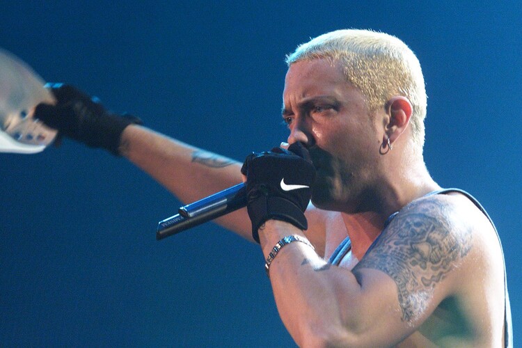 Canvas Print Eminem live in Hamburg 2001