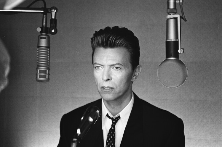 Poster David Bowie On Set of Jump They Say Music Video