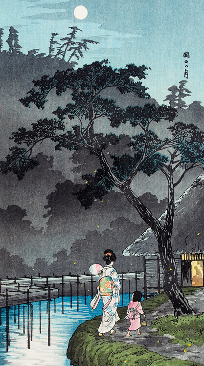 Canvastavla Moon at Sekiguchi (1936)