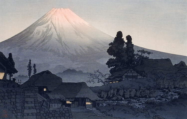 Bild auf Leinwand Mount Fuji From Mizukubo (1932)