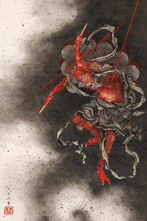 Canvas Print Thunder god (1760-1849)