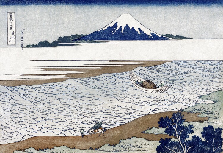 Poster The Jewel River in Musashi Province (1830
