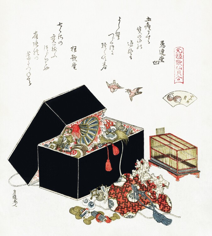 Poster Vintage Japanese jewelry box (1822)
