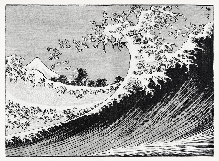 Quadro em tela One Hundred Views of Mount Fuji (1835)