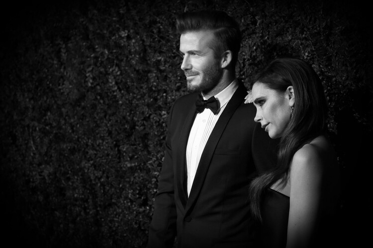 Sticker David Beckham and Victoria