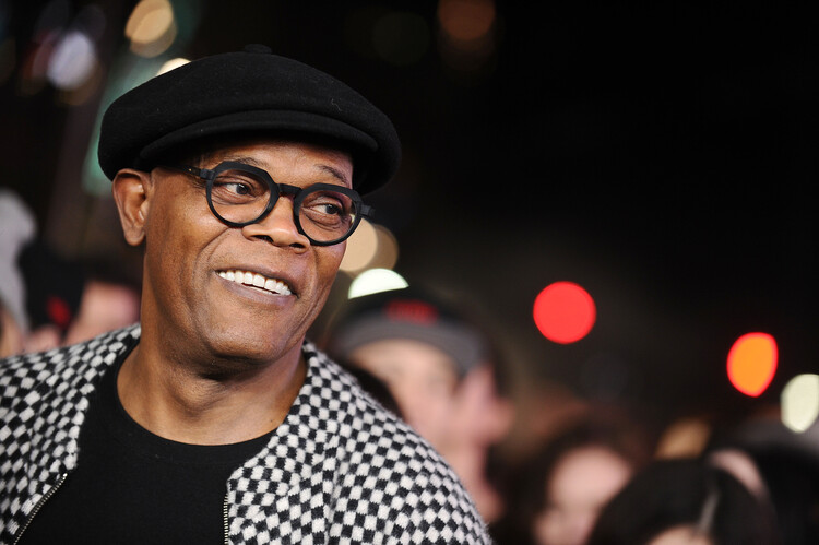 Canvas Print Samuel L. Jackson at Premiere Of Paramount Pictures