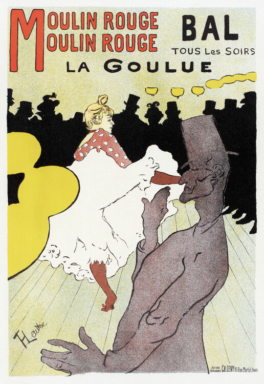 Obraz na płótnie Poster for Moulin Rouge and La Goulue