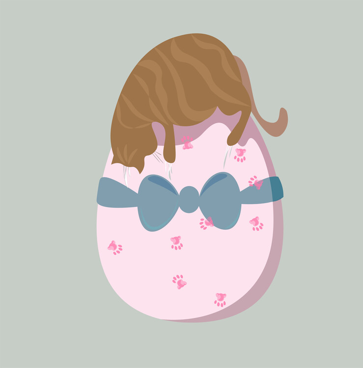 Плакат Easter kitty