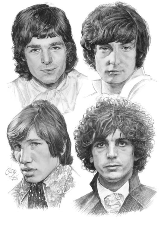 Plakat Pink Floyd group 1967 with Syd Barrett