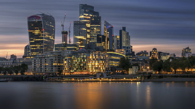 Плакат London Night Skyline