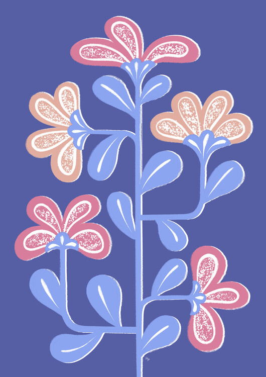 Poster Growing Flower