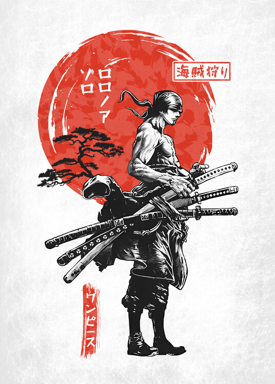 Canvas Print Zoro Samurai Warrior