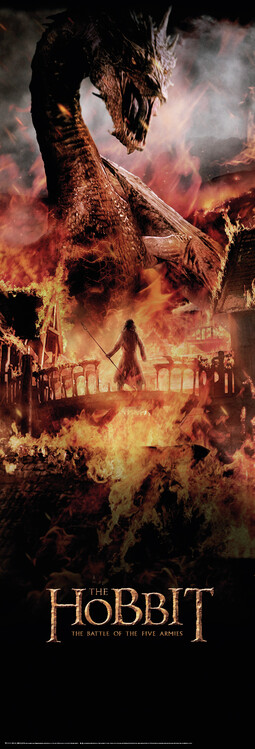 Poster Hobbit - Village In The Fire