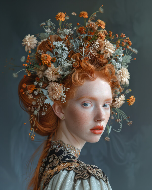 Poster Baroque blossom