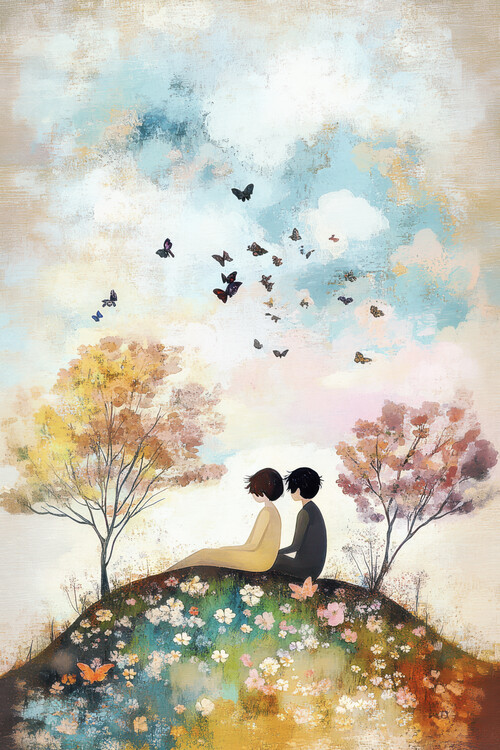 Poster Togetherness in Pastels