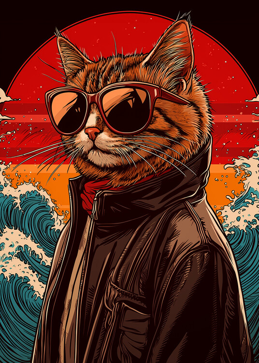 Poster digital art - cat