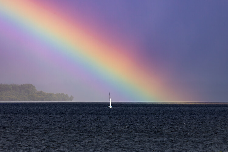 Poster Únik pred búrkou, Oravská priehrada
