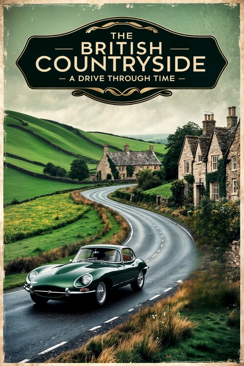 Plakat Vintage Travel Poster: British Countryside