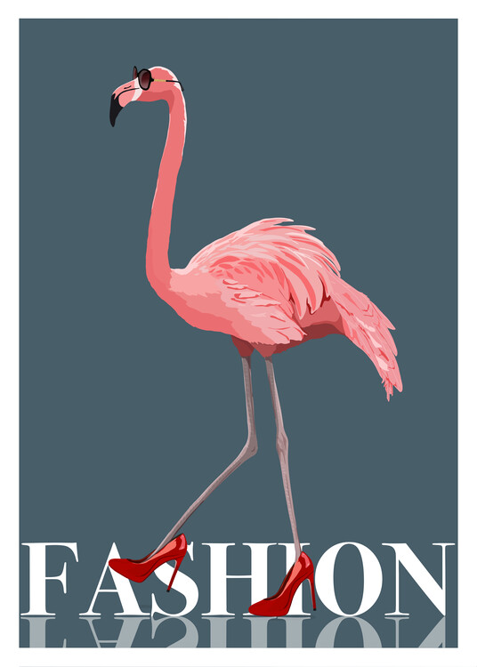 Poster Fashion Flamingo