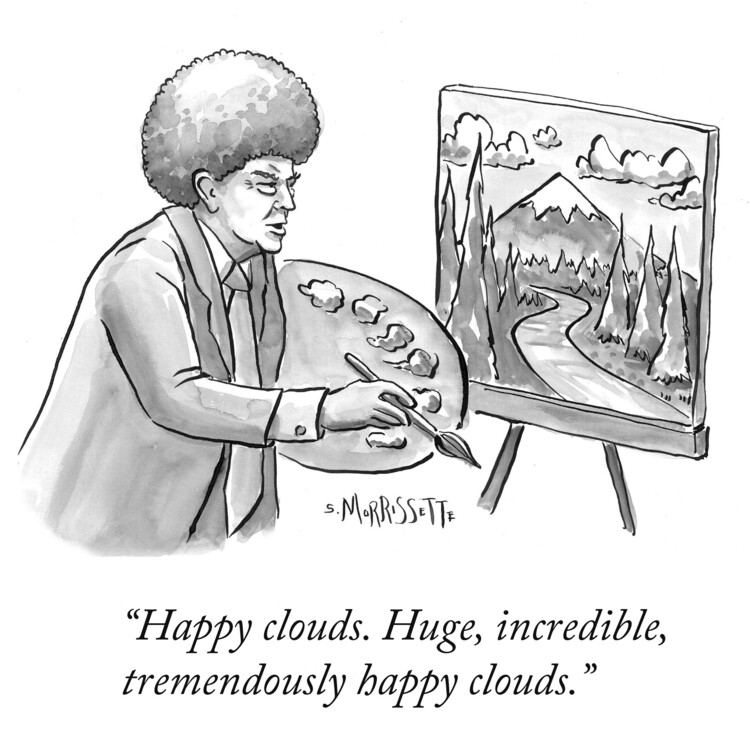 Плакат Trump Bob Ross