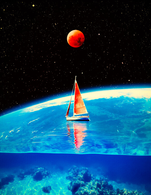 Poster Red Sail to the Cosmic Horizon
