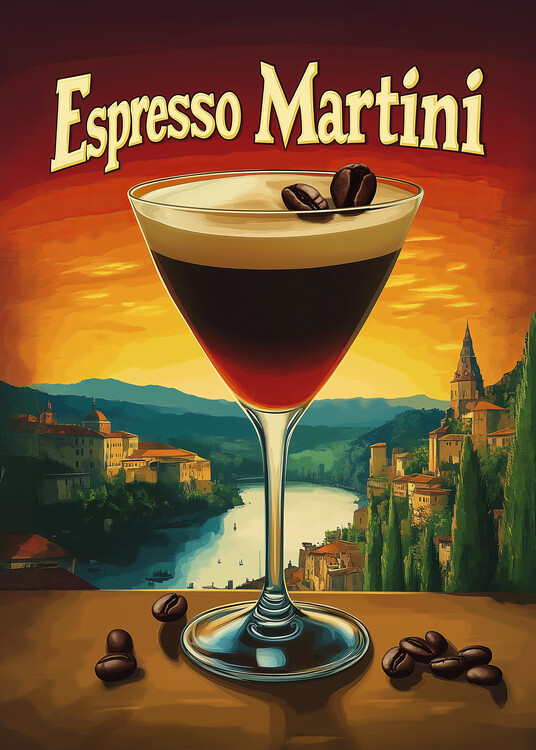 Poster Espresso Martini Vintage