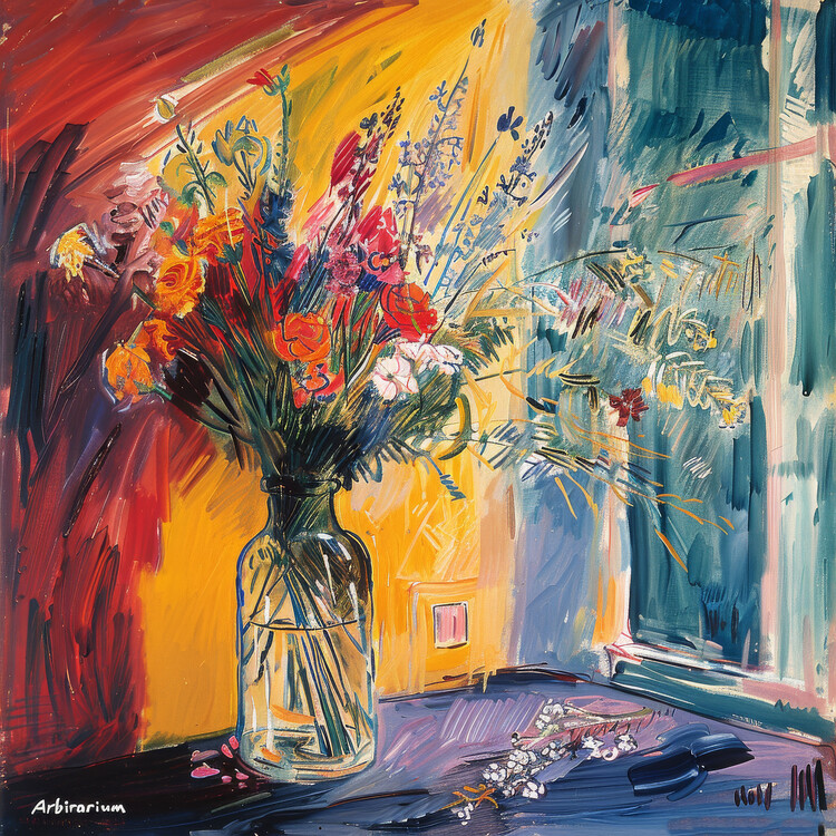 Αφίσα Matisse’s Lost Canvas, Flowers in a Vase, framed wall decor