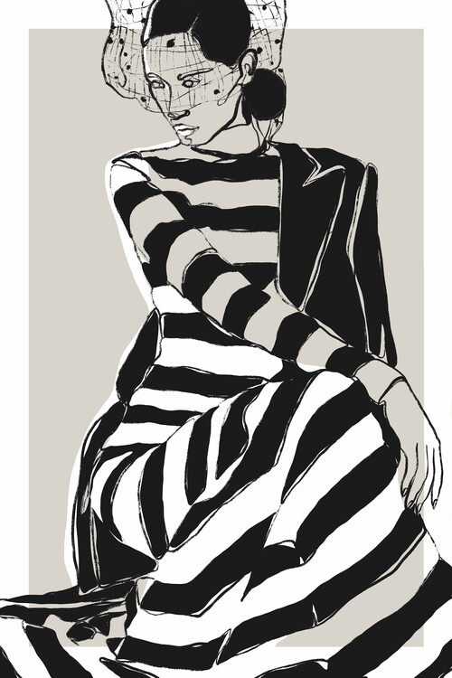 Poster Striped Dress