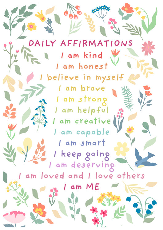 Poster Daily Affirmations