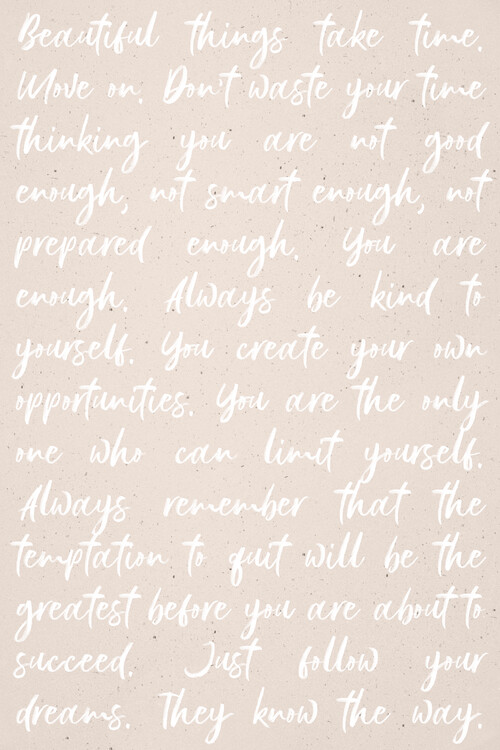 Poster Words of Wisdom - You Are Enough