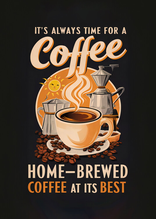 Poster It Is Always Time for a Coffee