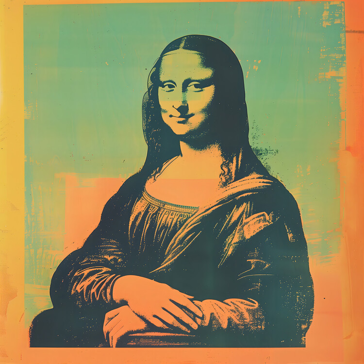 Canvas Print Mona Lisa Modern