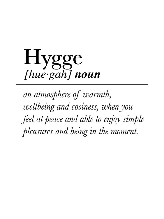 Levně Plakát, Obraz - Quote Hygge, Ninola Design, 30 × 40 cm