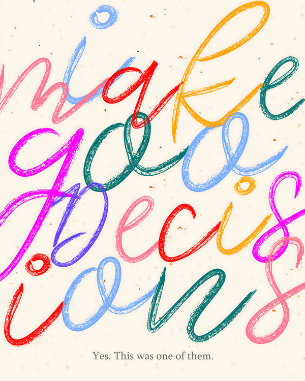 Canvas Print I Make Goo Decisions