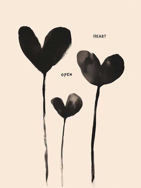 Принти на полотні Heartopenno2