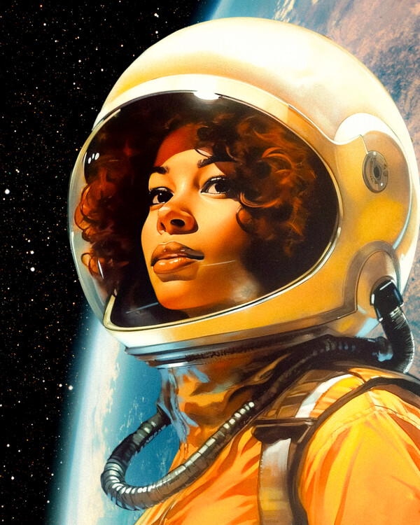 Poster Portrait of a Space Dreamer