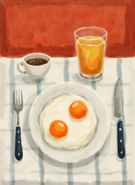 Poster Breakfast With Eggs
