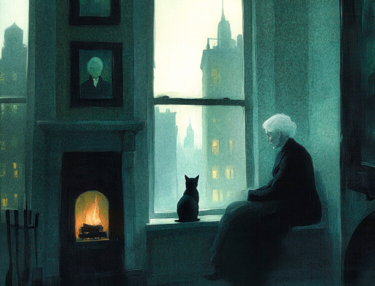 Poster Grandma's Cat