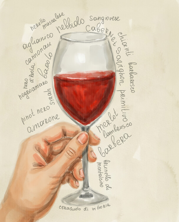 Poster Red Wine