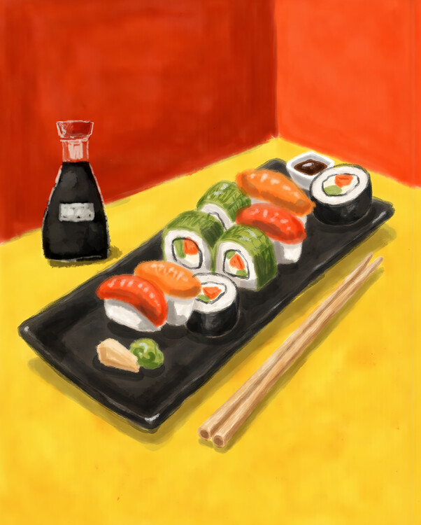 Poster At Japanese Restaurant